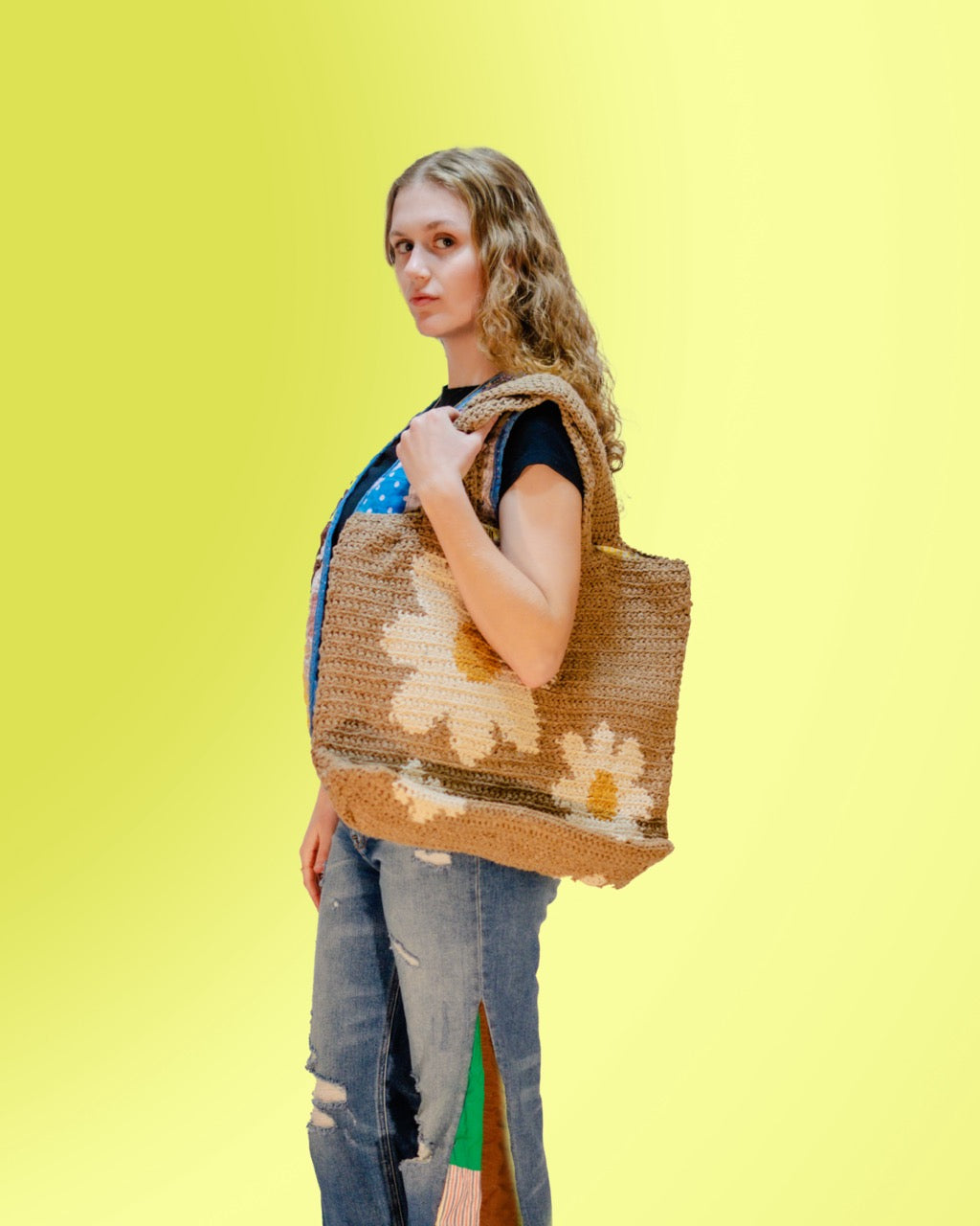 Crochet Daisy Bag