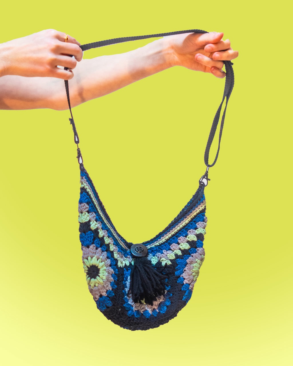 Blue Floral Bag