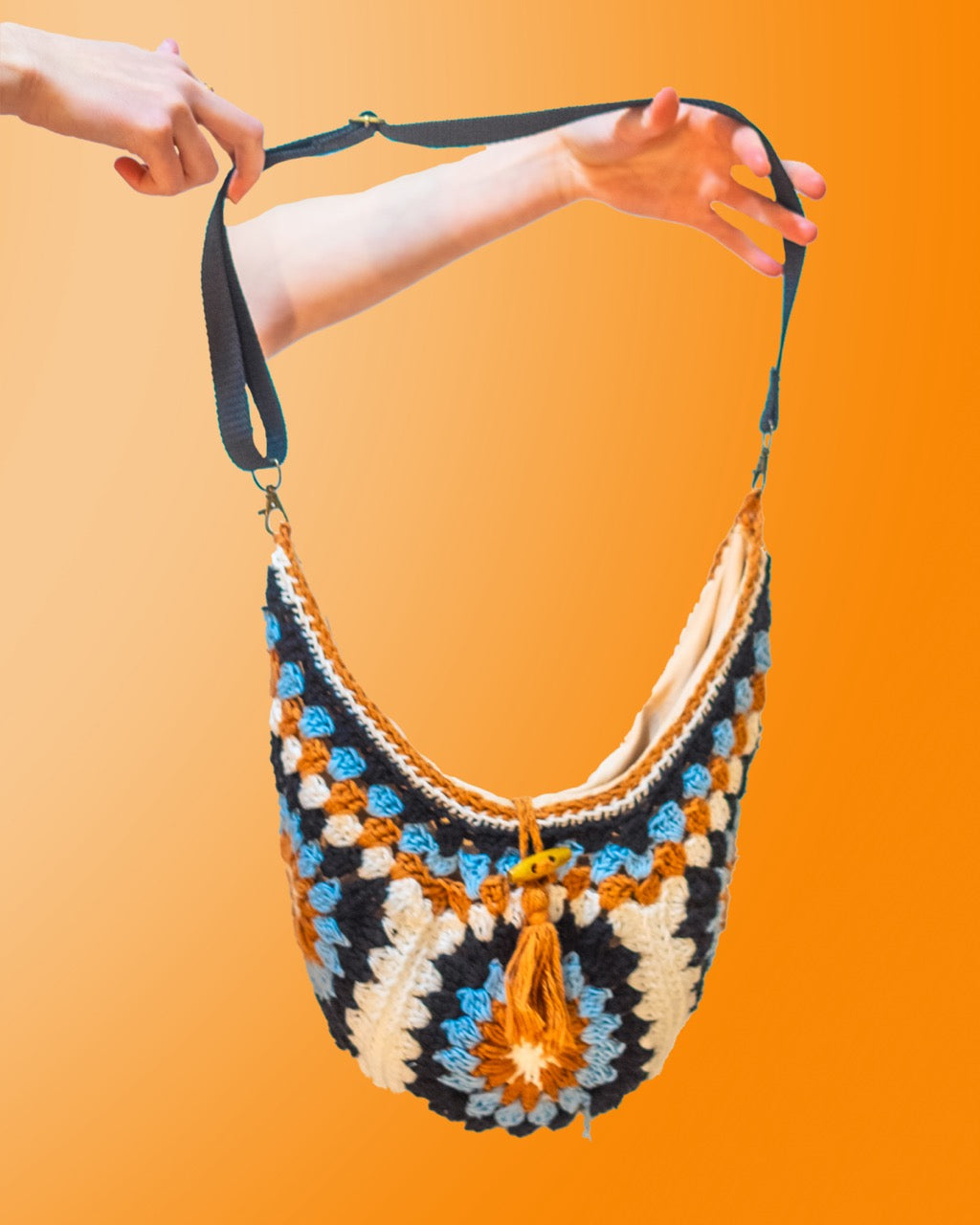 Sunburst Crochet Bag