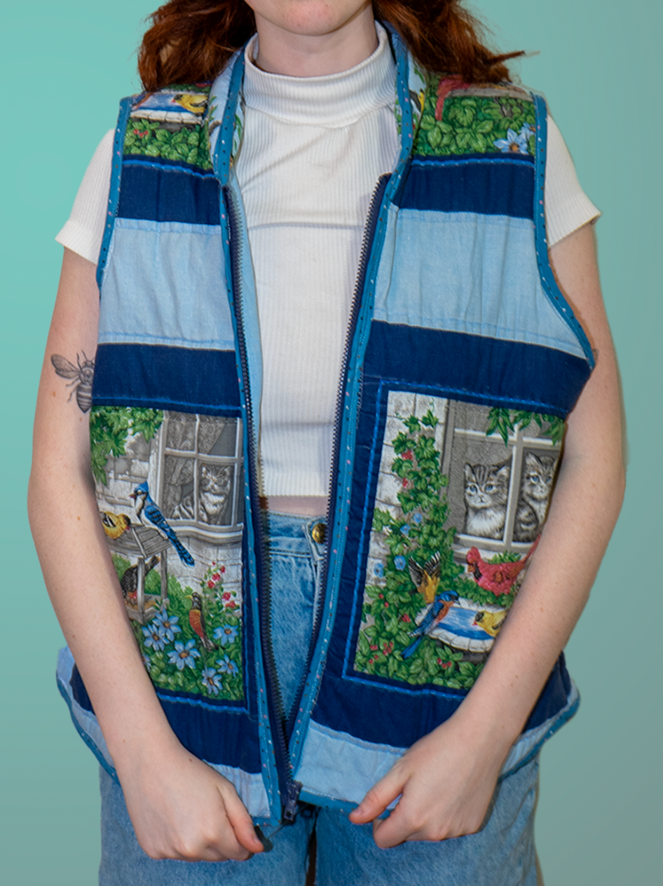 Birdy Zip-Up Vest (Large)